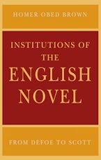 Institutions of the English Novel