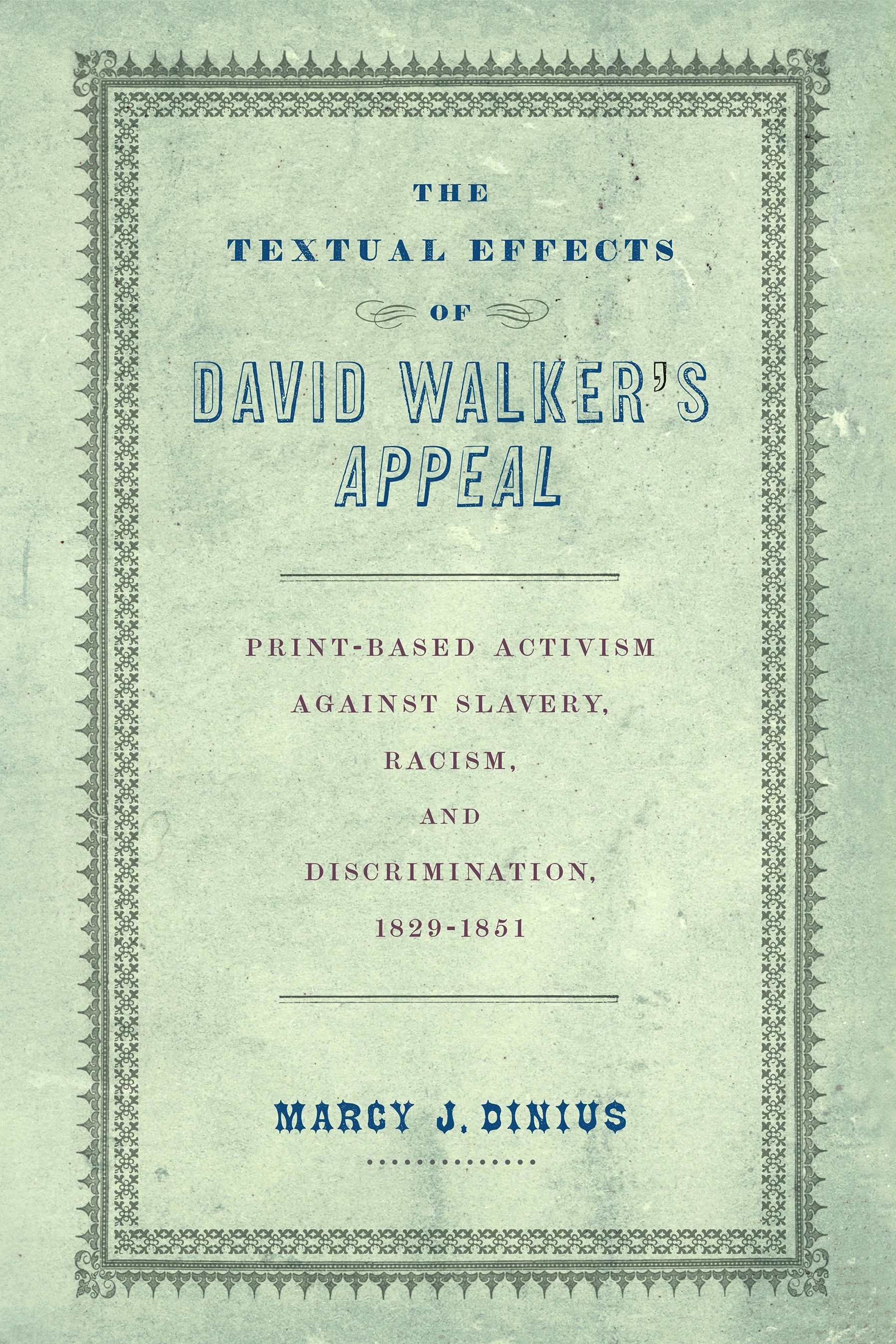 Stratford on Avon vitaliteit Normaal gesproken The Textual Effects of David Walker's "Appeal" – Penn Press