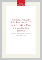 Planetary, Lunar, and Solar Positions, A.D. 2 to A.D. 1649, at Five-Day and Ten-Day Intervals
