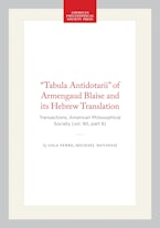 “Tabula Antidotarii“ of Armengaud Blaise and its Hebrew Translation