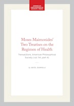 Moses Maimonides’ Two Treatises on the Regimen of Health