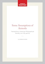 Some Assumptions of Aristotle