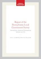 Report of the Pennsylvania Local Government Survey