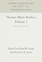 Thomas Mann Studies, Volume 2