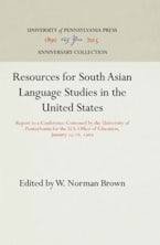 Resources for South Asian Language Studies in the United States