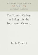The Spanish College at Bologna in the Fourteenth Century