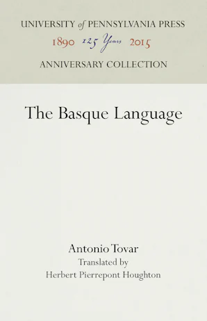 The Basque Language – Penn Press