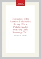 Transactions of the American Philosophical Society, Vol 1, 1818